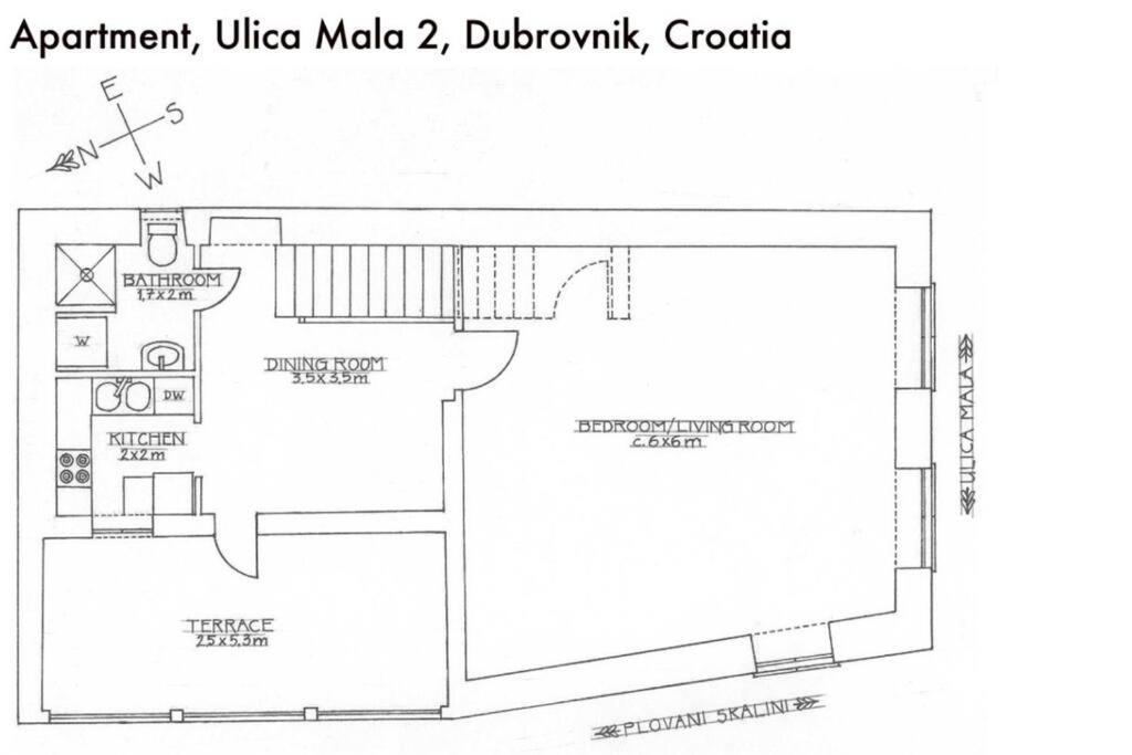 Apartamento 1-Bdrm With Terrace In The Old Town Dubrovnik Exterior foto